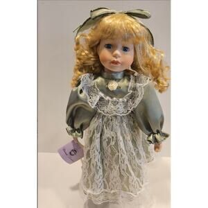 The Doll Crafter Classical Treasures Porcelain Doll 15” tall With Stand